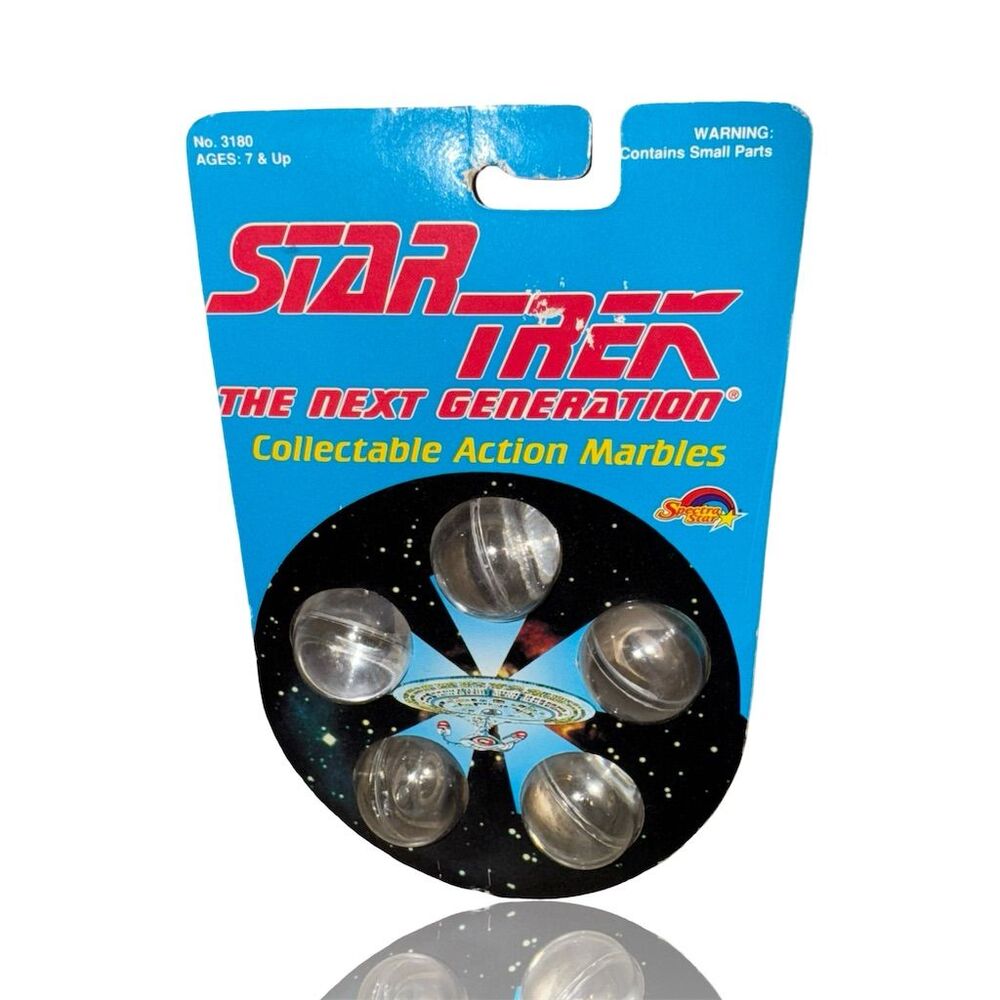 1993 Star Trek TNG Collectible Action Marbles Vintage Toy Set